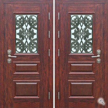 Дверь Массив дуба + Массив дуба с витражом - купить от производителя Мосдвери Дверь Массив дуба + Массив дуба с витражом